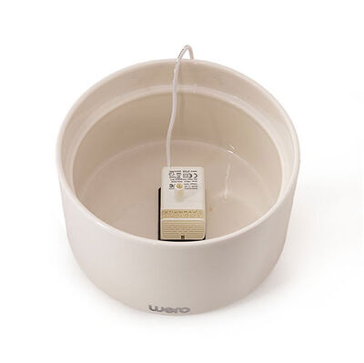 Wero Otomatik Kedi ve Köpek Su Sebili (Seramik) - 2 Lt (Beyaz)