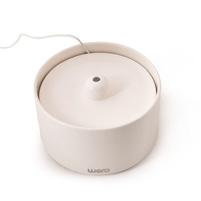 Wero Otomatik Kedi ve Köpek Su Sebili (Seramik) - 2 Lt (Beyaz)