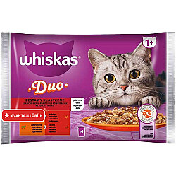 Whiskas Duo Klasik Karma Lezzetler Kedi Yaş Maması 4 Adet x 85 Gr - Whiskas