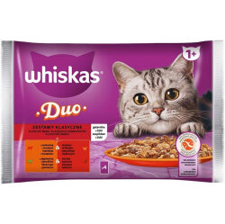 Whiskas Duo Klasik Karma Lezzetler Kedi Yaş Maması 4 Adet x 85 Gr - Whiskas
