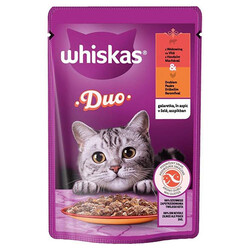 Whiskas - Whiskas Duo Kümes Hayvanlı ve Sığır Etli Kedi Maması 85 Gr