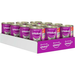 Whiskas Gravy Soslu Sığır Etli Kedi Konservesi 400 Gr - (12 Adet x 400 Gr) - Whiskas