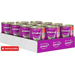 Whiskas Gravy Soslu Sığır Etli Kedi Konservesi 400 Gr x 12 Adet - Whiskas