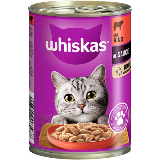 Whiskas Gravy Soslu Sığır Etli Kedi Konservesi 400 Gr - 1