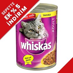 Whiskas - Whiskas Gravy Soslu Tavuk Etli Kedi Konservesi 400 Gr
