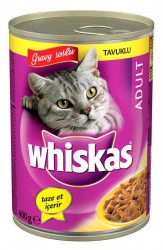 Whiskas - Whiskas Gravy Soslu Tavuk Etli Kedi Konservesi 400 Gr