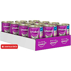 Whiskas Jöle İçinde Ton Balıklı Kedi Konservesi 400 Gr x 12 Adet - Whiskas