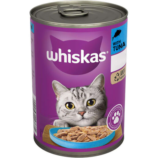 Whiskas Jöle İçinde Ton Balıklı Kedi Konservesi 400 Gr - 1