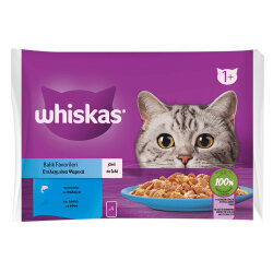 Whiskas Pouch Balık Çeşitleri Kedi Yaş Maması 85 Gr x 4 Adet - Whiskas