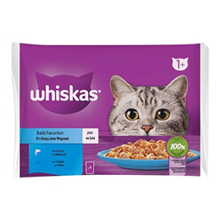 Whiskas - Whiskas Pouch Balık Çeşitleri Kedi Yaş Maması 85 Gr x 4 Adet