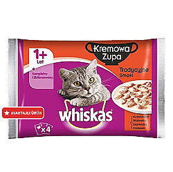 Whiskas Pouch Çorba Klasik Seçenekler Kedi Yaş Maması 4 Adet x 85 Gr - Whiskas