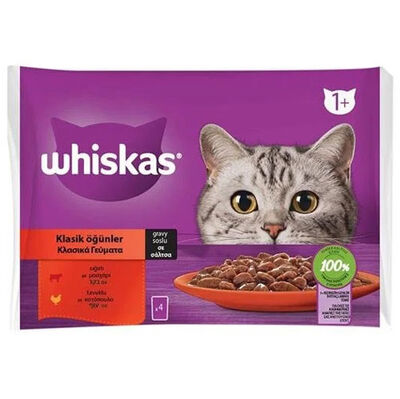 Whiskas Pouch Etli Seçenekler Kedi Yaş Maması 85 Gr x 4 Adet