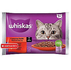 Whiskas Pouch Etli Seçenekler Kedi Yaş Maması 85 Gr x 4 Adet - Whiskas