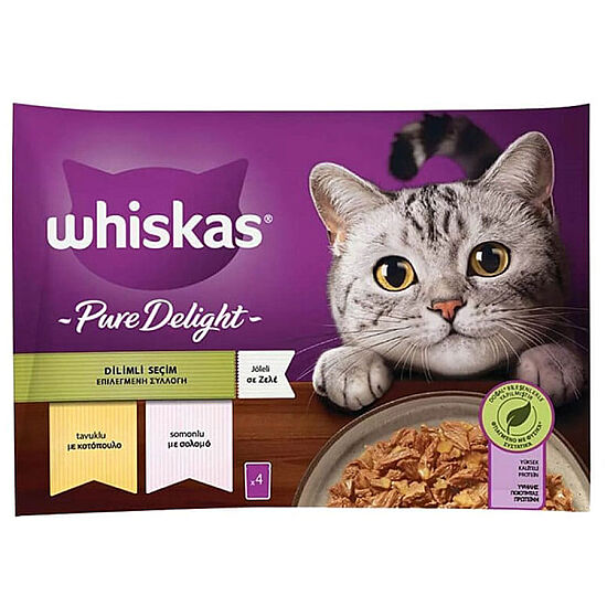Whiskas Pouch Pure Delight Seçenekler Kedi Yaş Maması 4 Adet x 85 Gr - 2