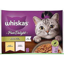 Whiskas Pouch Pure Delight Güveç Seçenekler Kedi Yaş Maması 4 Adet x 85 Gr - Thumbnail