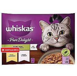 Whiskas Pouch Pure Delight Seçenekler Kedi Yaş Maması 4 Adet x 85 Gr - Whiskas
