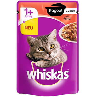 Whiskas Pouch Güveçte Sığır Etli Kedi Yaş Maması 85 Gr