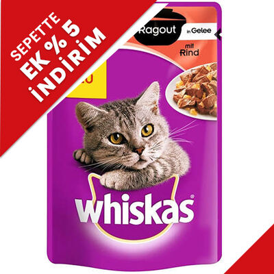 Whiskas Pouch Güveçte Sığır Etli Kedi Yaş Maması 85 Gr