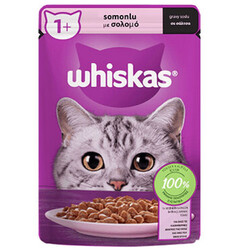 Whiskas - Whiskas Pouch in Gravy Somonlu Kedi Yaş Maması 85 Gr