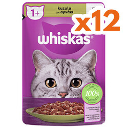 Whiskas - Whiskas Pouch Jöleli Kuzu Etli Kedi Yaş Maması 85 Gr - (12 Adet x 85 Gr)