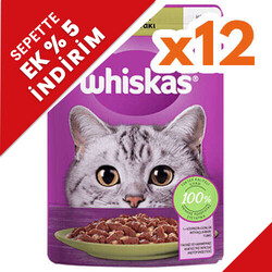 Whiskas - Whiskas Pouch Jöleli Kuzu Etli Kedi Yaş Maması 85 Gr - (12 Adet x 85 Gr)