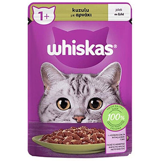 Whiskas Pouch Jöleli Kuzu Etli Kedi Yaş Maması 85 Gr - 1