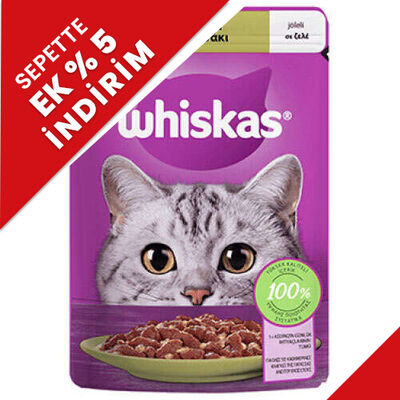 Whiskas Pouch Jöleli Kuzu Etli Kedi Yaş Maması 85 Gr