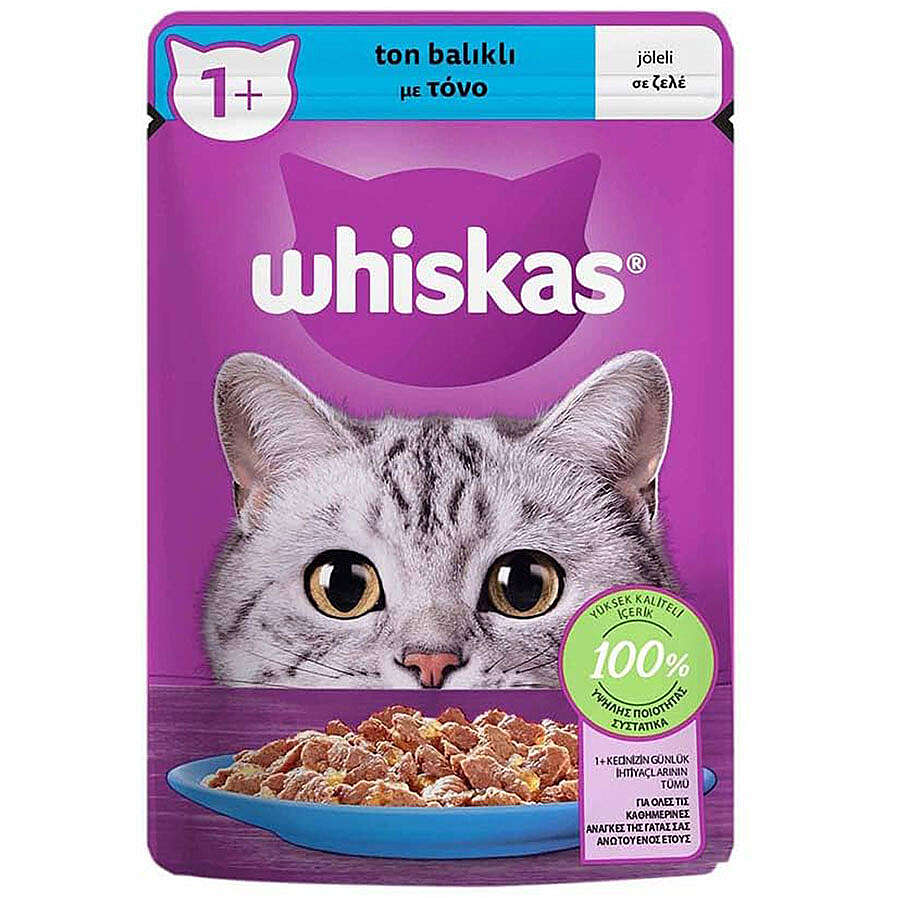 Whiskas Pouch Jöleli Ton Balıklı Kedi Yaş Maması 85 Gr
