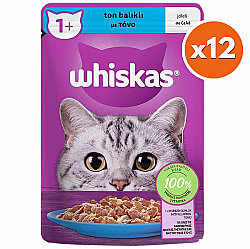 Whiskas Pouch Jöleli Ton Balıklı Kedi Yaş Maması 85 Gr x 12 Adet - Whiskas