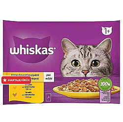 Whiskas Pouch Kümes Hayvanı Çeşitleri Kedi Yaş Maması 85 Gr x 4 Adet - Whiskas