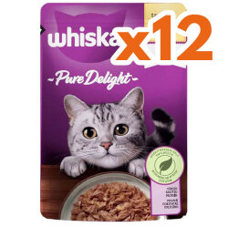 Whiskas Pouch Pure Delight Tavuklu Kedi Yaş Maması 85 Gr - (12 Adet x 85 Gr) - Whiskas