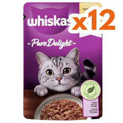 Whiskas - Whiskas Pouch Pure Delight Güveçte Tavuklu Kedi Yaş Maması 85 Gr - (12 Adet x 85 Gr)