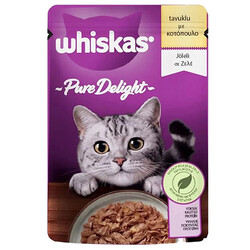 Whiskas - Whiskas Pouch Pure Delight Güveçte Tavuklu Kedi Yaş Maması 85 Gr