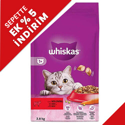 Whiskas - Whiskas Sığır Eti ve Sebzeli Kedi Maması 3,8 Kg