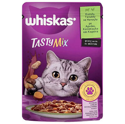 Whiskas Tasty Mix Kuzu Tavuk ve Havuçlu Kedi Maması 85 Gr