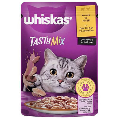 Whiskas Tasty Mix Kuzulu ve Hindili Kedi Maması 85 Gr
