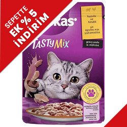 Whiskas - Whiskas Tasty Mix Kuzulu ve Hindili Kedi Yaş Maması 85 Gr