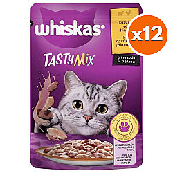 Whiskas Tasty Mix Kuzulu ve Hindili Kedi Yaş Maması 85 Gr x 12 Adet - Whiskas