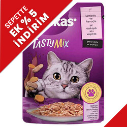 Whiskas - Whiskas Tasty Mix Somonlu Havuçlu Kedi Yaş Maması 85 Gr