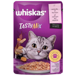 Whiskas Tasty Mix Somonlu Havuçlu Kedi Yaş Maması 85 Gr x 12 Adet - 2
