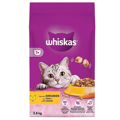 Whiskas Tavuk Etli ve Sebzeli Kedi Maması 3,8 Kg