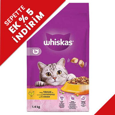 Whiskas Tavuk Etli ve Sebzeli Kedi Maması 1,4 Kg