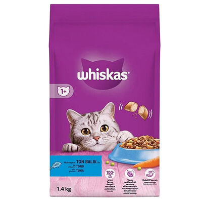 Whiskas Ton Balıklı ve Sebzeli Yetişkin Kedi Maması 1,4 Kg