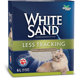 White Sand Less Tracking (Patilere Yapışmayan) Ekstra Large Topaklanan Kedi Kumu 6 Lt - White Sand