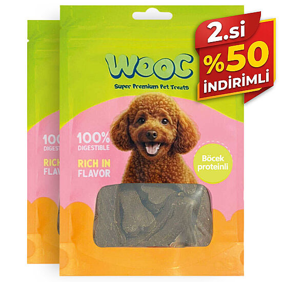 Wooc Böcek Proteinli Kemik Köpek Ödülü 75 Gr x 2 Adet - 2.si %50 İndirimli - 1