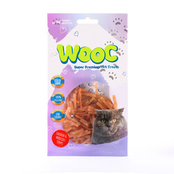 Wooc Chicken & Broccoli Strips Tavuk Etli ve Brokoli Kedi Ödülü 40 Gr - Wooc