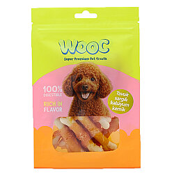Wooc Chicken Calcium Bone Kemik Sargı Köpek Ödülü 75 Gr - Wooc