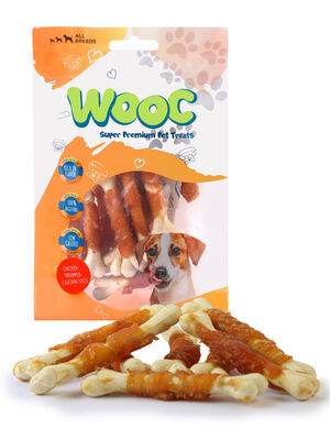 Wooc Chicken Calcium Bone Kemik Sargı Köpek Ödülü 80 Gr