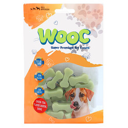 Wooc - Wooc Tea Flavor Dental Bone Ağız ve Diş Sağlığı Köpek Ödülü 80 Gr