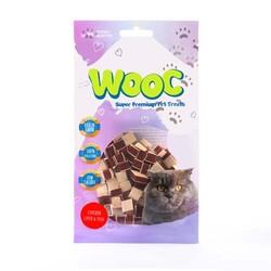 Wooc Chicken Liver Fish Tavuk Ciğeri ve Balıklı Kedi Ödülü 40 Gr - Wooc